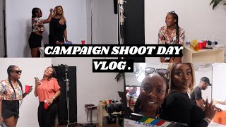 Vlog | FOLLOW ME TO A CAMPAIGN SHOOT, SET LIFE + BTS CHEF CHI X DELOVETE SHOOT.