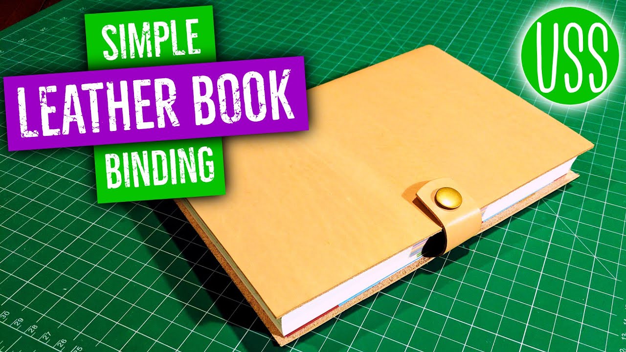 Simple Leather Book Binding // How To YouTube