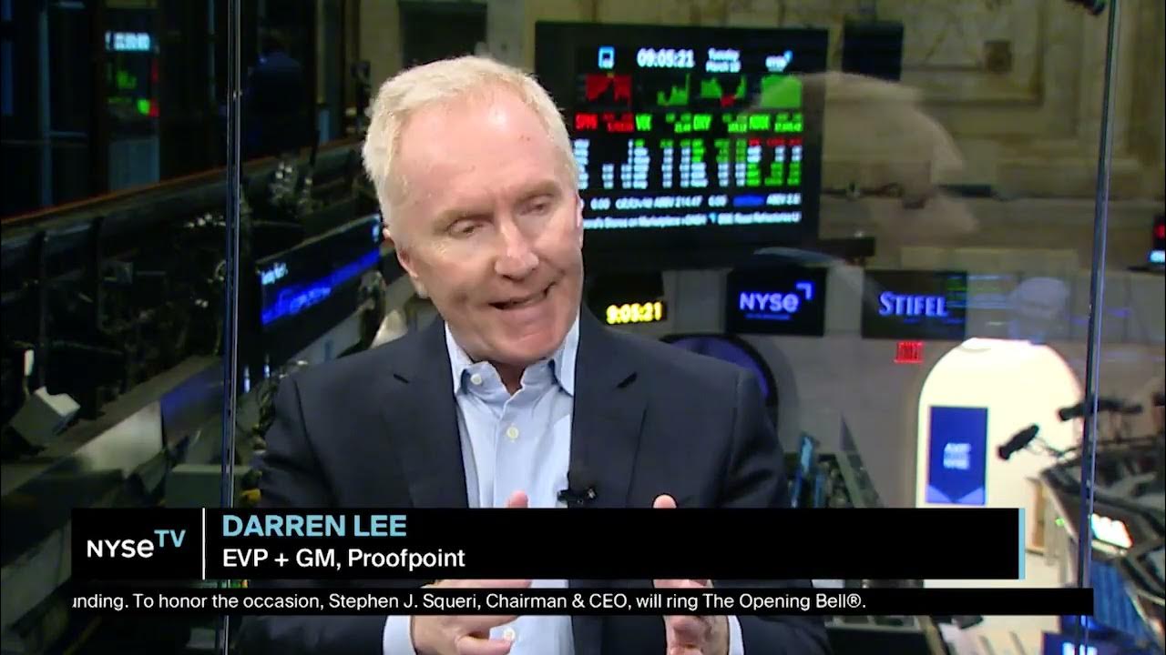 Darren Lee, EVP + GM at Proofpoint joins LIVE on NYSE TV