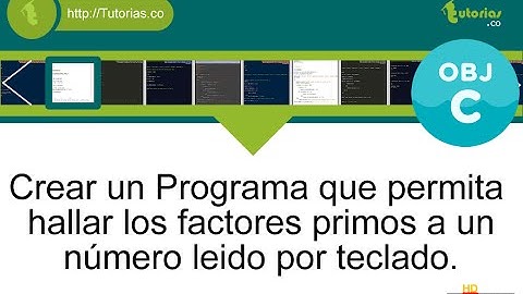 POO + ciclo while + Objective C (factores primos)