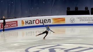 Alexandra Trusova 5 QUADS - Practice at World Championships 2021