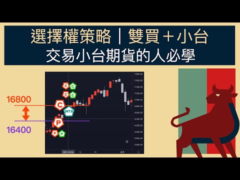 選擇權搭配期貨策略『雙買＋小台』2個優點：盈虧比好，賺波動，不追漲殺跌