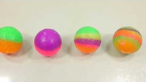 How To Make Color Super Bouncy Ball and Glow in the dark Recipe DIY 칼라 수제 야광 탱탱볼 만들기