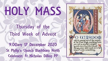Holy Mass - Thursday of the Third Week of Advent 17 December 2020