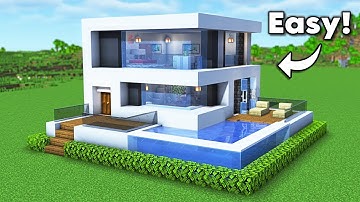 Minecraft: How to Build a Modern House | Tutorial🏠