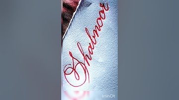 Writing Name in Beautiful Cursive Handwriting by Gel Pen