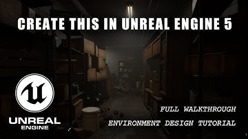 Unreal Engine 5 Environment Design Tutorial | Basement Hallway Scene | Full Process