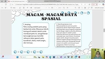 Tugas 1 matkul (Sistem Informasi Geografis) Penjelasan Tentang data Spasial dan Non Spasial