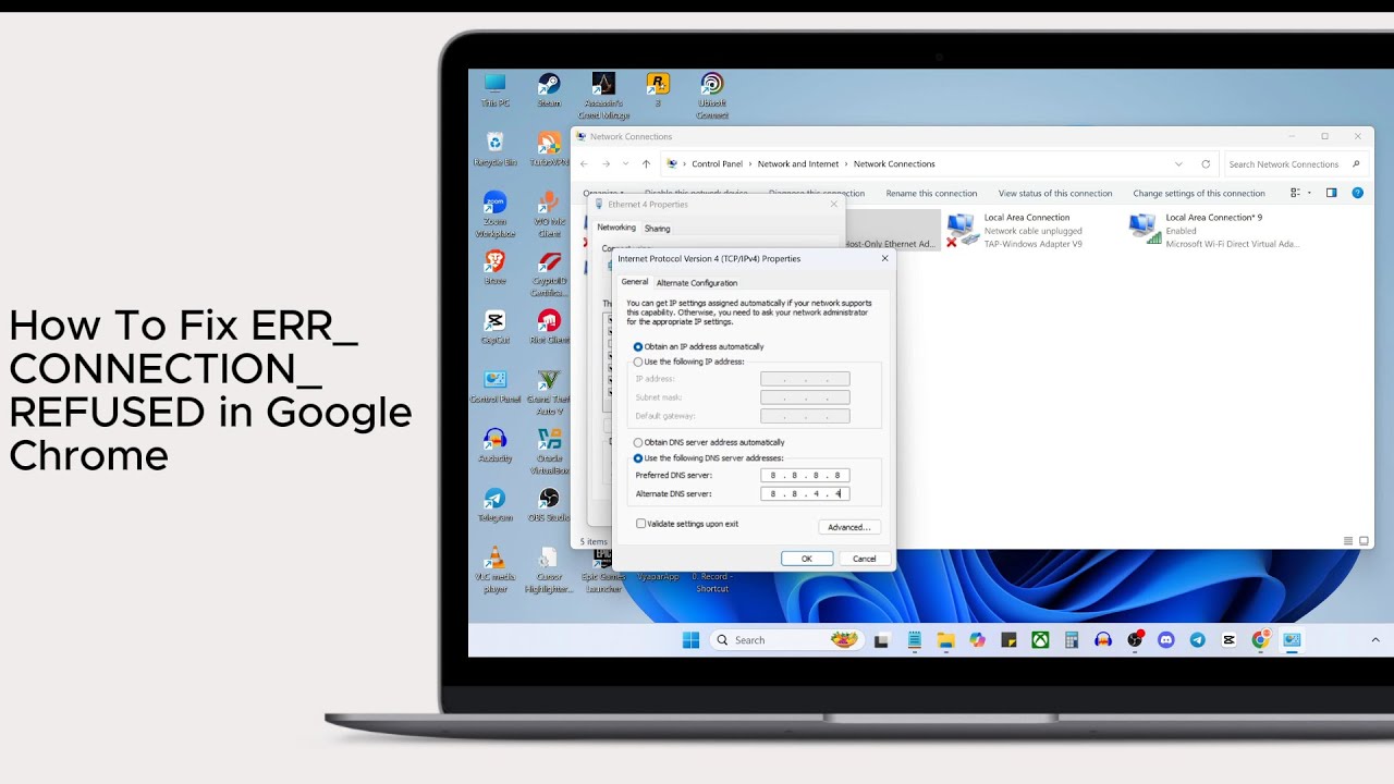 How To Fix ERR_CONNECTION_REFUSED in Google Chrome - YouTube