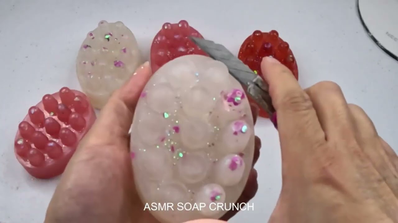 SOFT Glycerin Soap Cutting ASMR COMPILATION Satisfying Sounds