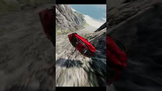 Tesla Roadster VS Cliff Jump Test #shorts