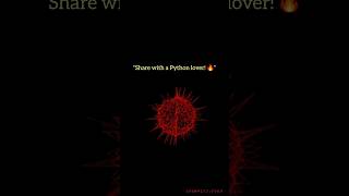 📌 “Virus Animation | Python Turtle Graphics🦠🐍✨️”#python #animations #codingreels  #creativecoding