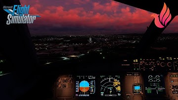 MSFS 2020 - Fenix A320 | Sunset landing in Bologna