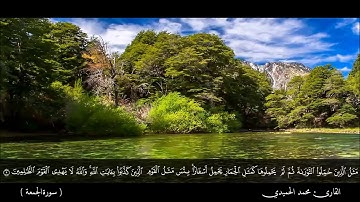 القارئ محمد الحميدي   سورة الجمعة