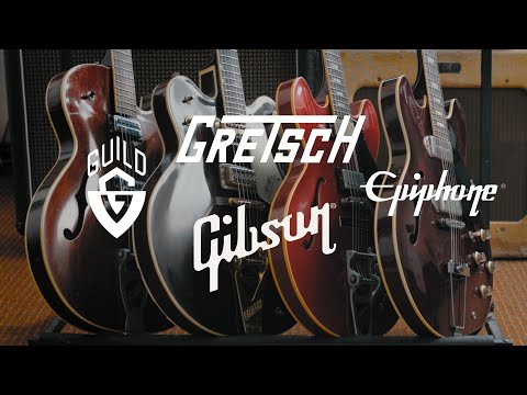 Comparing Hollowbody & Semi-hollowbody Guitars from Gibson, Guild, Gretsch and Epiphone.