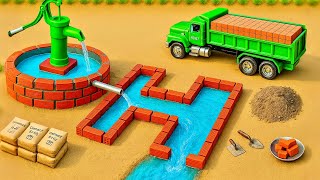 DIY Mini Hand Pump with Bricks |Homemade Water Supply Science Project