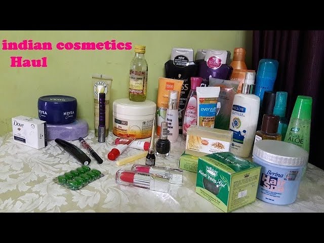 INDIAN COSMETICS HAUL-- INDIAN MAKEUP PRODUCTS/AFFORDABLE COSMETICS HAUL by indian food and beauty