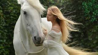 HD Lady and Horse Video/Background | No Text | No Sound  #short #shortvideo #subscribe #status screenshot 3