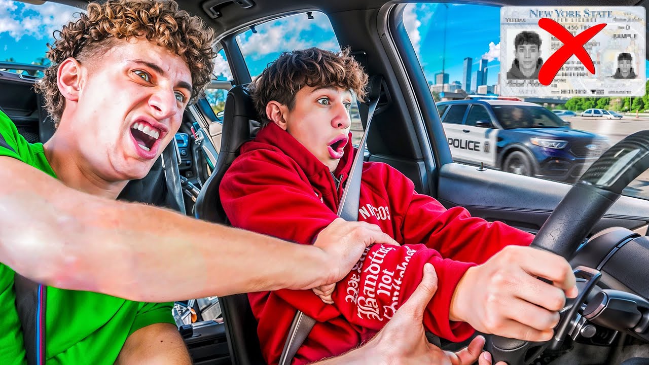 Я пытался научить Нидала водить! *Разбил машину!*