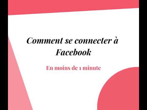 Comment se connecter a Facebook