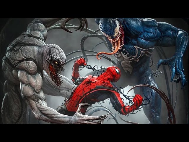 Spiderman fights Anti Venom cover