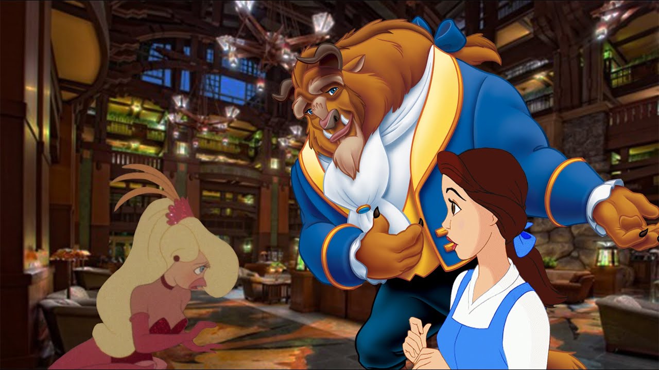 Belle and Beast (Adam) comforts Goldie Pheasant