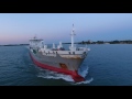 Evening drone ship chase 5.22.17 - Detroit &amp; Belle Isle - Maccoa, Solando, &amp; Philip R. Clarke