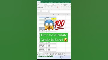 How to Calculate Grade in excel | excel | excel tutorials #exceltips #exceltricks #exceltutorial #yt