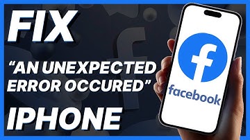 Facebook Login Error: An Unexpected Error Occured iPhone