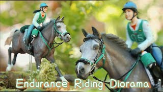 Making a Jumping Model Horse Diorama! Custom Schleich Rider, Custom Horse & Endurance tack Tutorial