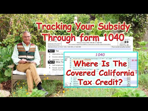 Finding the Covered California Tax Credit or Repayment on form 1040