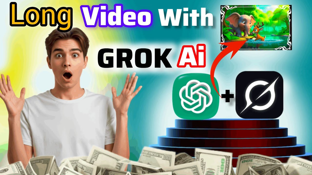 Generate Long Youtube Videos [16:9] Using👉 GROK Ai // Ai se video Kaise banaye  🔥Free & Unlimited 
