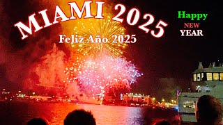 New Years Eve 2025 Bayfront Park Bayside Miami Florida Usa 4K
