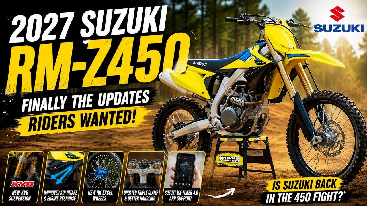 2027 Suzuki RM-Z450 Finally the Updates Riders Wanted - YouTube