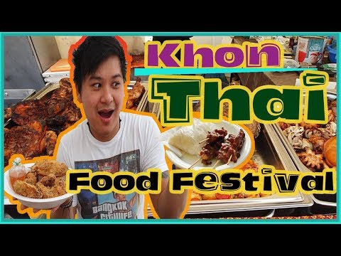 INSANE Thai Street Food Festival! Khon Thai 2019 in Ouchy Switzerland! Food Coma GUARANTEED!!