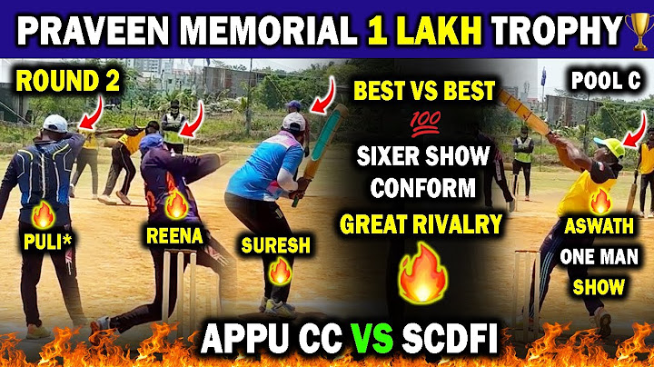 🔥Appu CC ( AADHI CC ) vs SCDFI🔥|| Round 2 || Praveen Memorial🏆|| #cricket #wtcfinal #sports