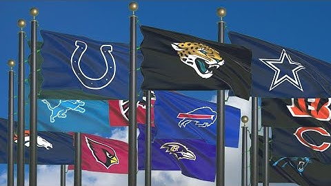 NFL Logos as Flags: A Dynamic Animation