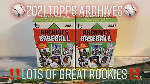 2021 Topps Archives 2x Blaster Box Break! Great Rookies and Inserts, but Typical Archives!!!