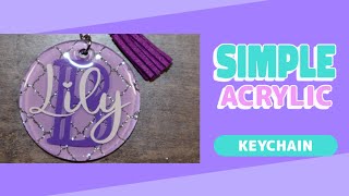 EASY Monogram Keychain | UV RESIN | Acrylic Blank