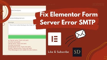 How to Fix Elementor Form submit Email Error || Skilled Developer