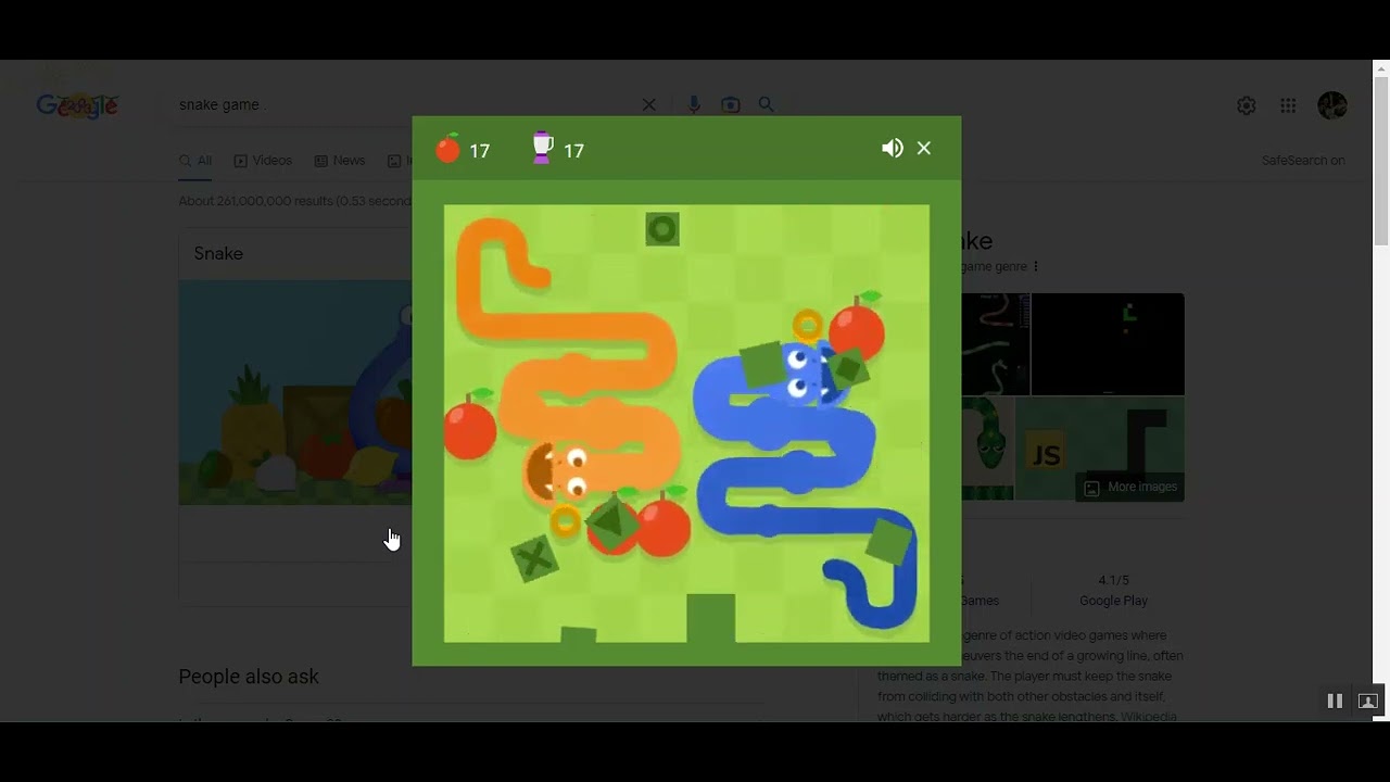 Google snake 17 