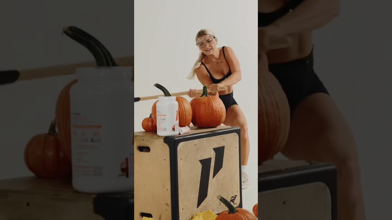 Pumkins were absolutely harmed in the making of this video🥰 @1stphorm #funny #salliegrace #lol