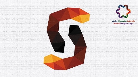 Custom Letter Logo Design Using LowPoly Style - Adobe illustrator tutorial logo design