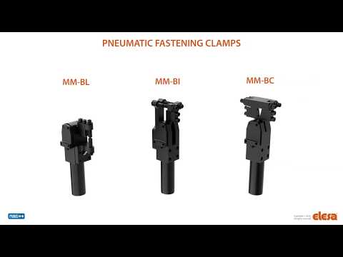 Pneumatic fastening clamps: the range