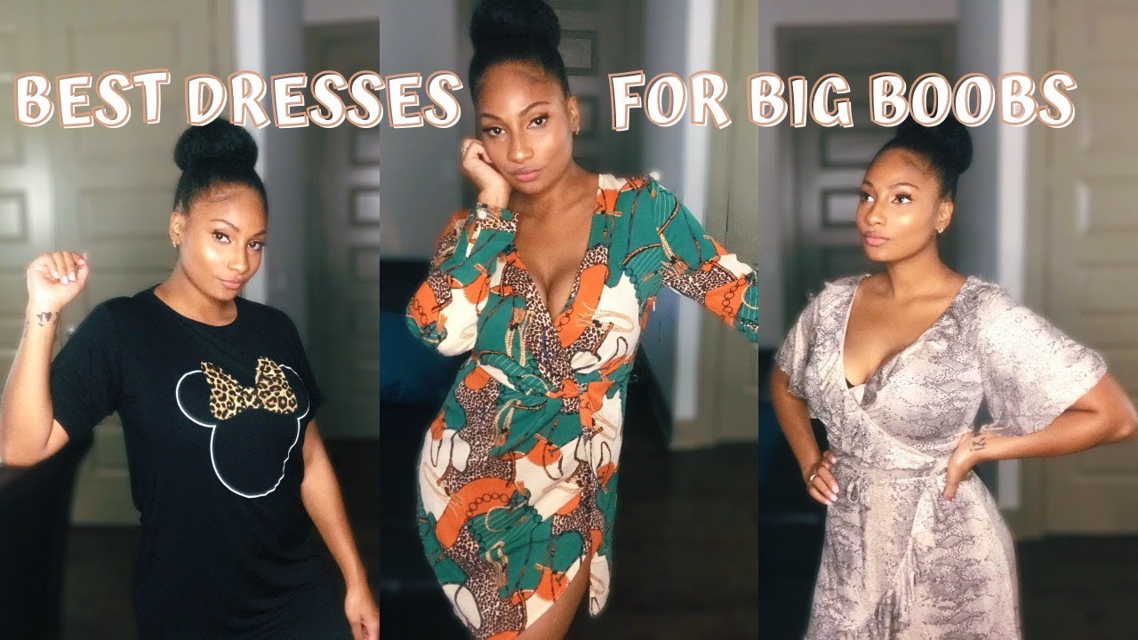 BEST DRESSES FOR BIG BOOBS Large Bust Style Tips*BooHoo Try-on Haul Size  8* 