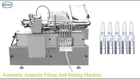 Automatic ampoule filling and sealing machine #Immaymachinecompany