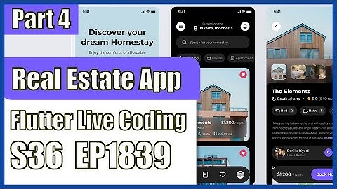 [Flutter] Flutter Live Coding EP1839 (Real Estate App Part 4)