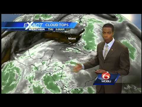 A mostly sunny to partly cloudy and hot Thursday