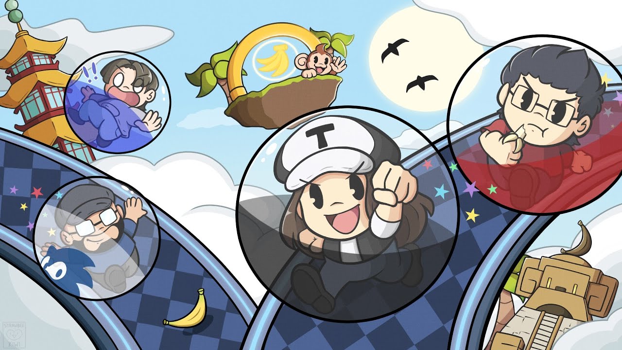 Супер Обезьянья Шар: Банановая Битва | Часть #1: Катится, катится, катится