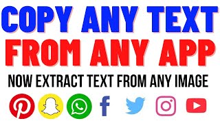 Universal Copy App | Copy Any text from any App | Extract / Copy Text from Image | Universal Copy screenshot 3